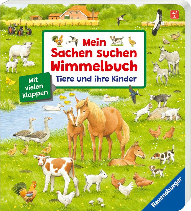 Image du produit Ravensburger Mon livre d'objets cachés : Les animaux et leurs enfants (Allemand)