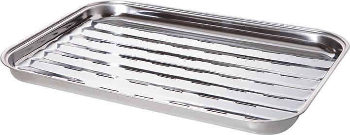 Produktbild All'Grill Edelstahl-Grillschale 34 x 24 x 2,5 cm
