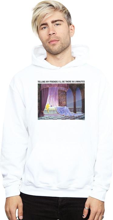 Actual product image Disney Mens Sleeping Beauty I'll Be There In 5 Hoodie (XL)