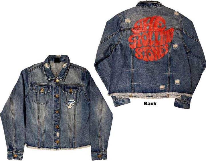 The Rolling Stones Script Back Print Denim-Jacket
