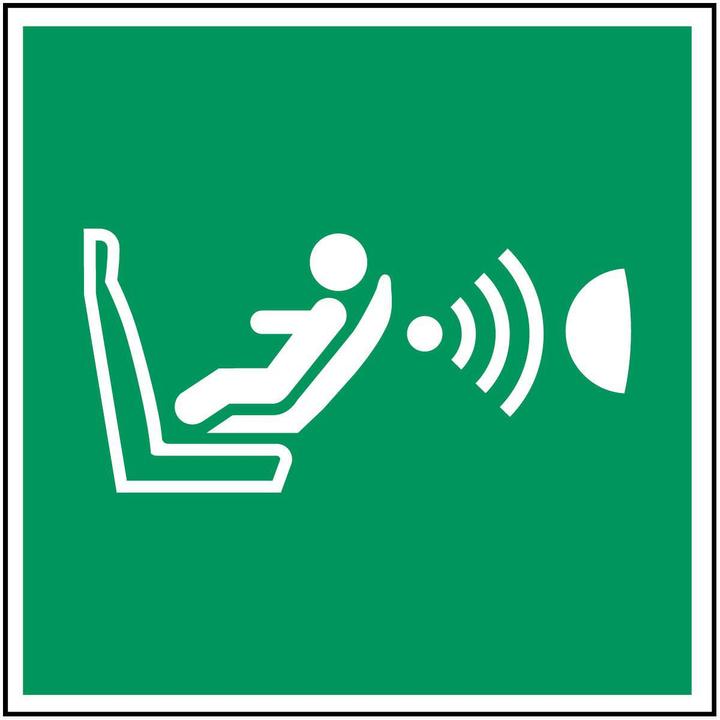 Produktbild Brady ISO-Sicherheitsschild - Automatische Erkennung von Kindersitz und dessen Orientierung (CPOD)
