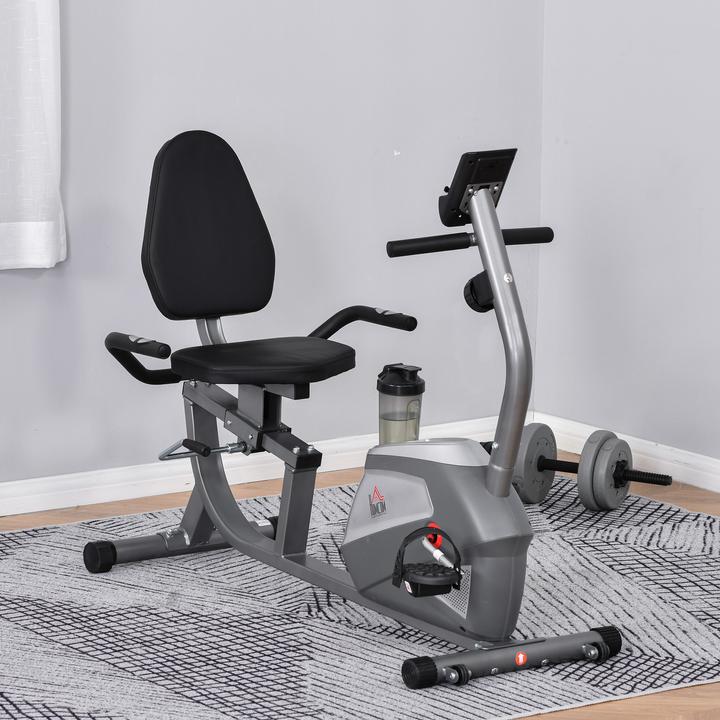 Produktbild Homcom Liegeergometer mit LCD-Anzeige und 8 Stufen