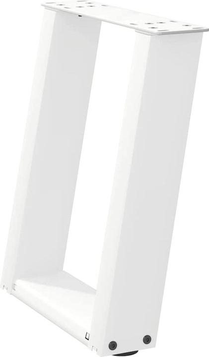 Image du produit VidaXL Pieds de table basse en U 2 pcs. Blanc 28x(42-43) cm Pied de table en acier