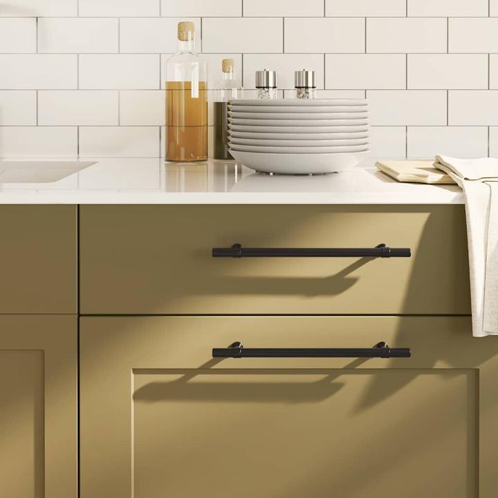Immagine prodotto VidaXL Maniglie per mobili 5 pz. nere 192 mm in acciaio inox, colore