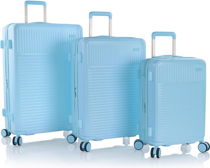 Actual product image Heys Pastel 3pc Set Suitcases - Light Blue (219 l, XL (from 140l))