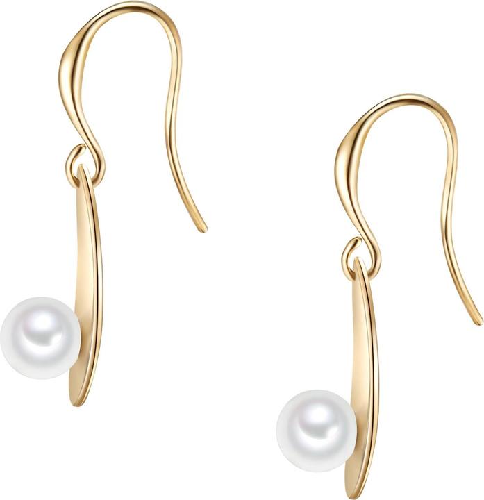 Produktbild Lulu & Jane Damen Messing Muschelkernperle gelbgold - 29489 (Messing)