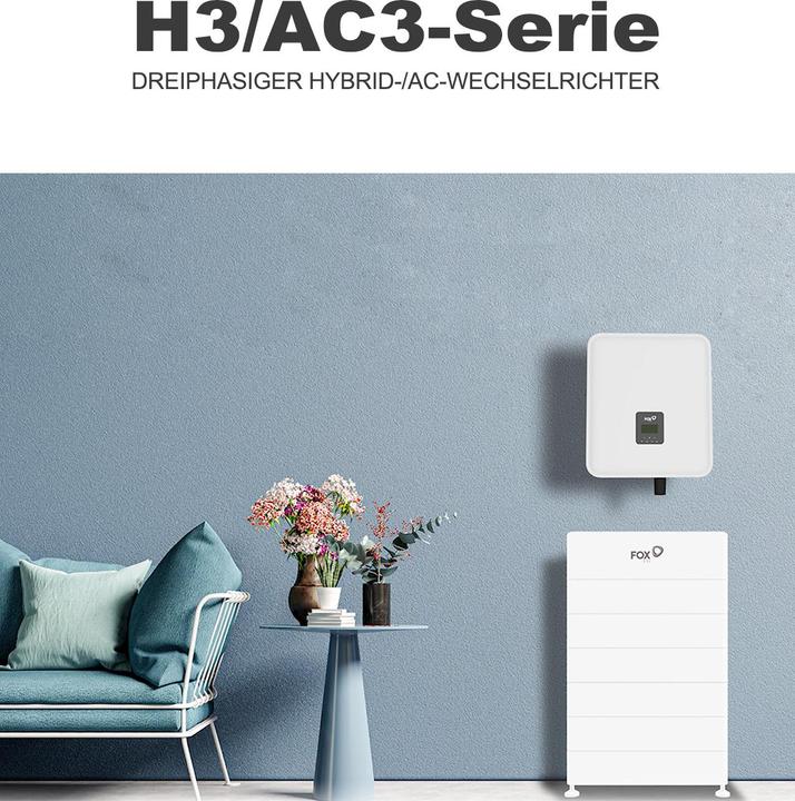 Image du produit Fox Ess Onduleur hybride H3-10.0-E, 10kW, triphasé