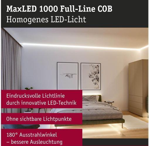 Image du produit Paulmann MaxLED 1000 Full-Line COB Stripe Set (Blanc, 150 cm, Intérieur)