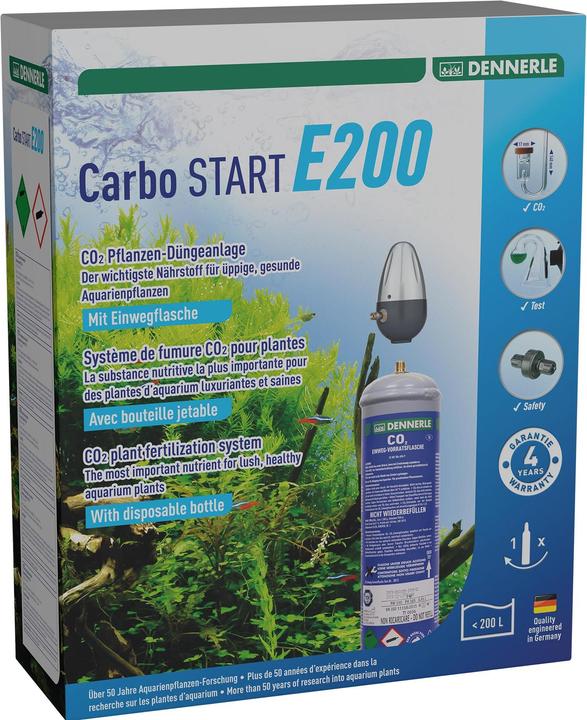 Dennerle CO2 Pflanzen-Dünge-Set EINWEG 160 Primus (Aquarium Dünger)