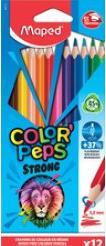 Immagine prodotto Maped Matita colorata triangolare COLOR'PEPS STRONG, confezione da 18 pezzi (Multicolore, 18 x)