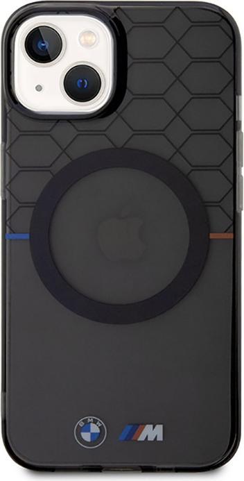 Actual product image BMW Case BMHMP14SHGPK iPhone 14 6.1" szary/grey Pattern MagSafe (Apple iPhone 14)