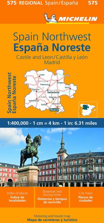 Image du produit Michelin Espana Noroeste : Castilla y Leon, Madrid- Regional Map 575 : Castilla & Leon, Madrid / Cast