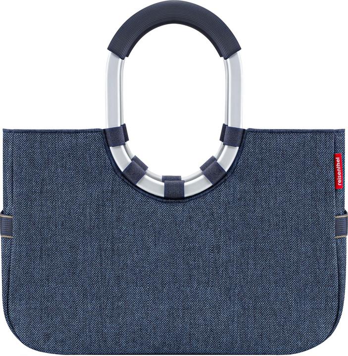 reisenthel Einkaufskorb Loopshopper M Herringbone Dark Blue