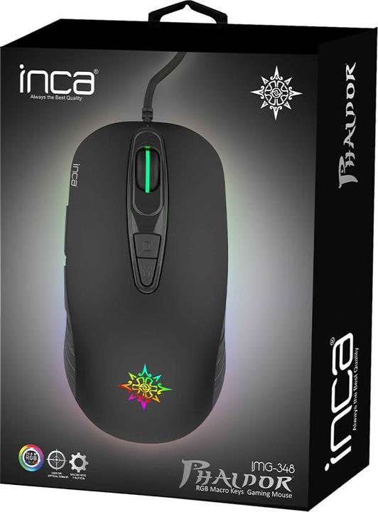 Image du produit Inca Phaldor RGB Macro Keys Professional Gaming Mouse (Filaire)