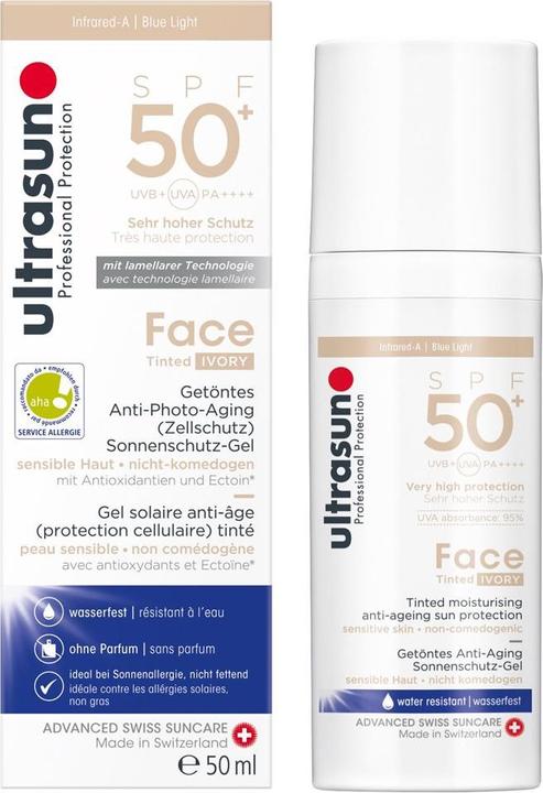 Produktbild Ultrasun Face Tinted SPF50+ Ivory (Sonnencreme, SPF 50, 50 ml, 93 g)