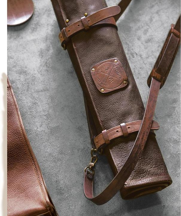 Actual product image Witloft Leather knife roll 5-pocket dbr