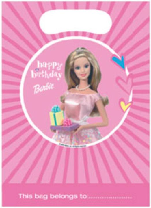 Image du produit Folat Sacs à cadeaux Barbie : accessoires d'anniversaire pour enfants (Coffret cadeau, 6 x)