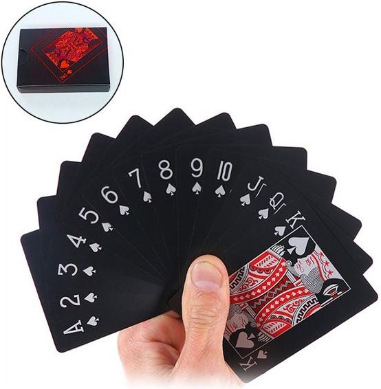 Immagine prodotto PhoneLook Gioco di carte da poker Black Diamond Cartes étanches et résistantes en PVC Mat