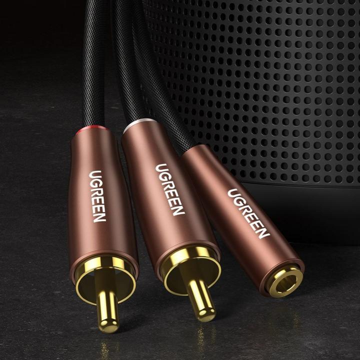 Actual product image Ugreen AV198 2x RCA cable (Cinch) to jack 3.5mm, 3m (3 m)