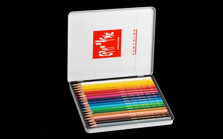 Produktbild Caran d'Ache Fancolor Farbstifte Metallschachtel (Mehrfarbig, 18 x)