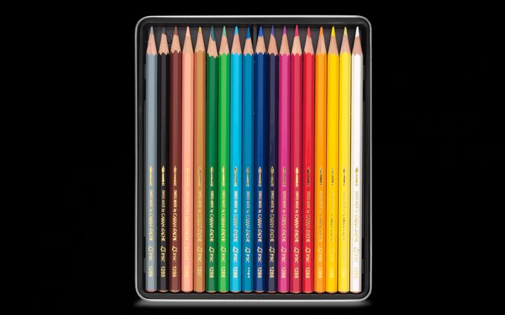 Produktbild Caran d'Ache Fancolor Farbstifte Metallschachtel (Mehrfarbig, 18 x)