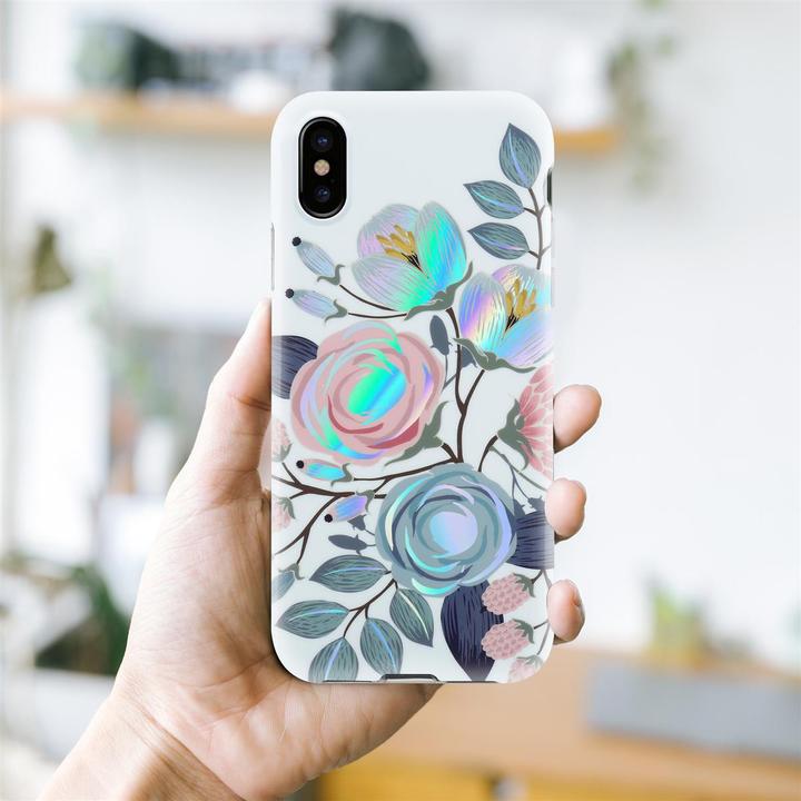 Immagine prodotto Cadorabo IMD TPU Colorful Flowers & Leaves Cover (Apple iPhone XS Max)