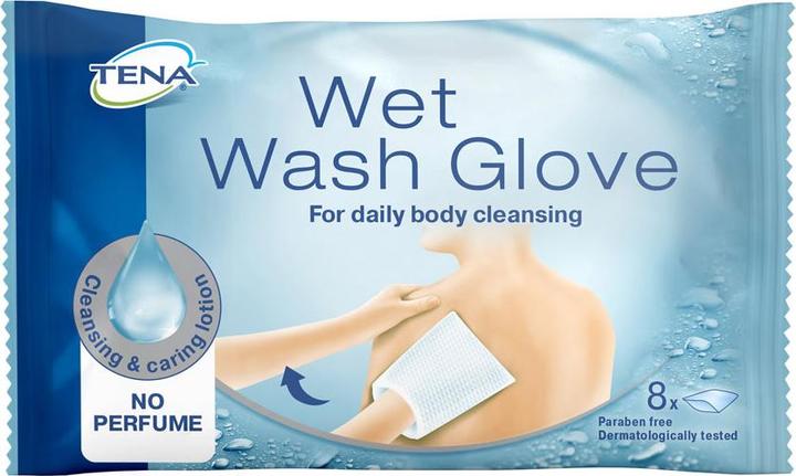 Produktbild Tena Wet Wash Glove unparfümiert (8 x)