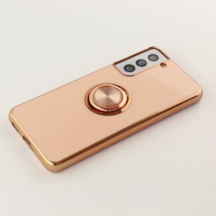 Produktbild PhoneLook Hülle Gummi Bronze mit Ring (Samsung Galaxy S21 5G)