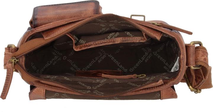 Actual product image Greenland Nature Mascu & Line shoulder bag leather 23 cm