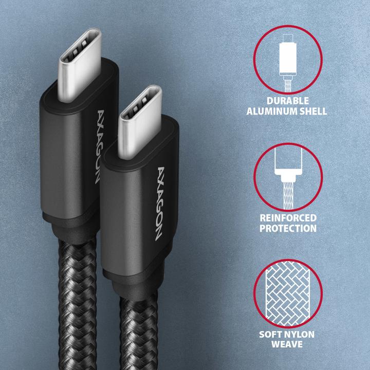 Image du produit Axagon USB type C - USB type C (1.50 m, USB 3.2 Gen 1)