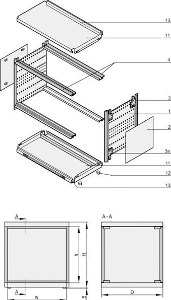 Produktbild Schroff ratiopacPRO air Gehäuse - RATIO.AIR FB /5HE 63TE 375T