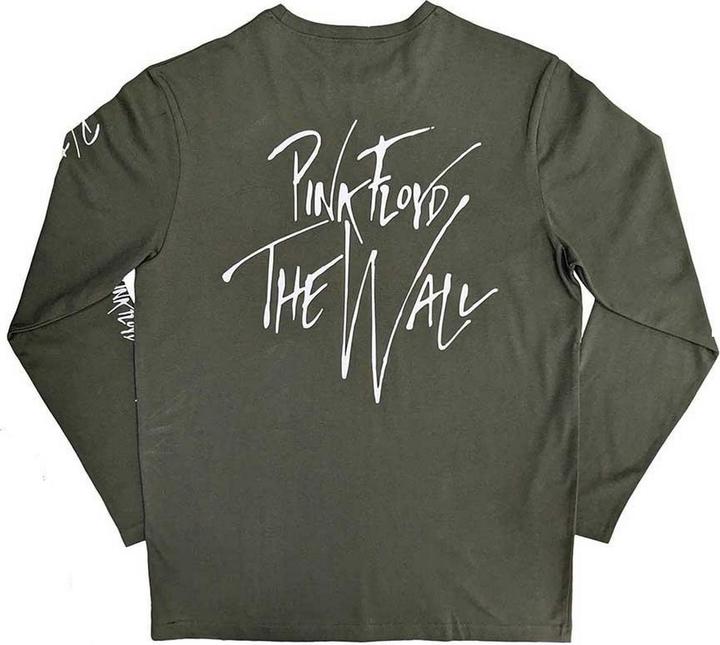 Actual product image Pink Floyd Unisex Adult The Wall Hammers Logo Long-Sleeved T-Shirt (XXL)