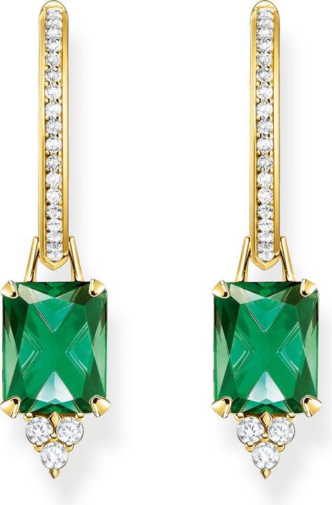 Produktbild Thomas Sabo Creolen grüner Stein gold (925er Silber)