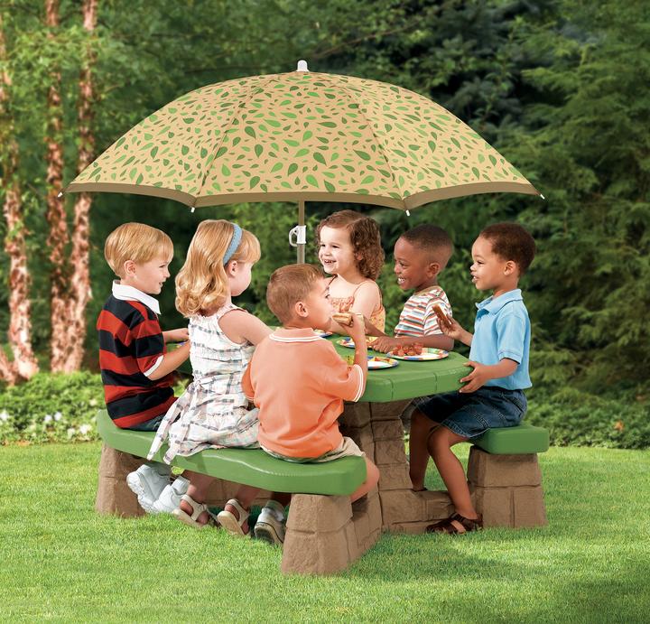 Immagine prodotto Step2 Tavolo da picnic naturalmente giocoso con ombrello