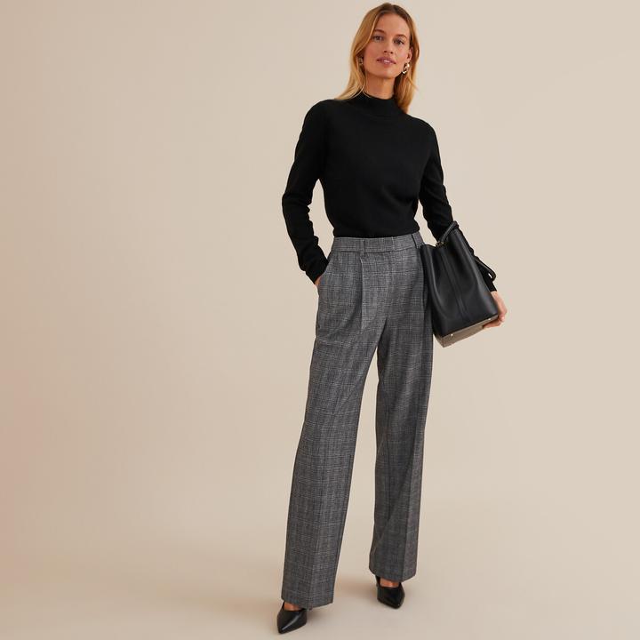 Actual product image Anne Weyburn Stand-up collar jumper (W32/L34)