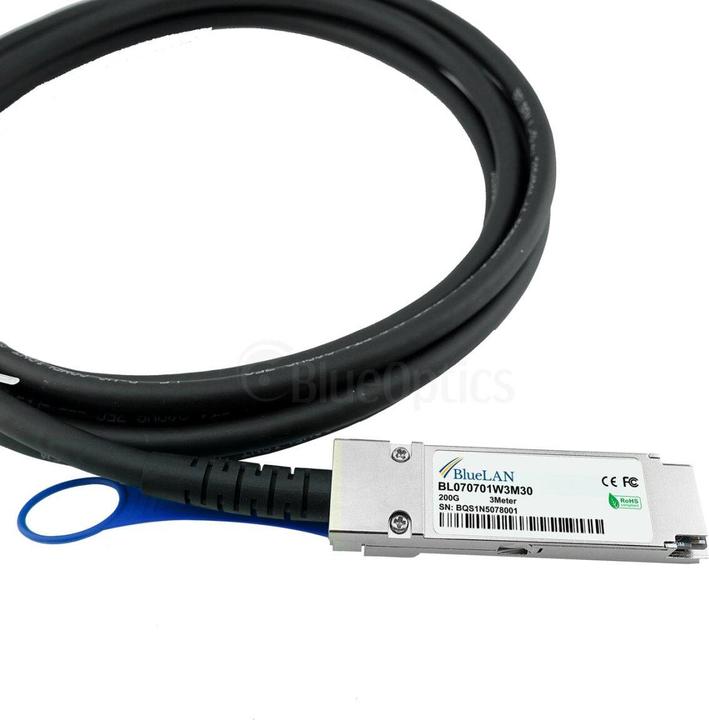 Actual product image BlueLAN Mellanox MCP1650-V002E26 Compatible DAC QSFP56 BL070701W2M30