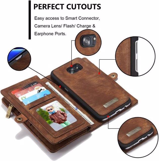 Actual product image Caseme Leather wallet with plastic cover (Samsung Galaxy S7 Edge)