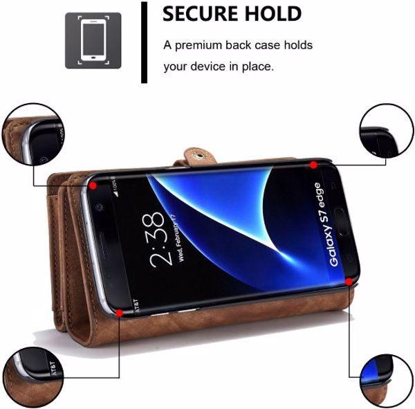Actual product image Caseme Leather wallet with plastic cover (Samsung Galaxy S7 Edge)