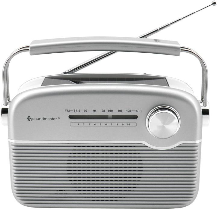 Produktbild Soundmaster UKW Radio TR480SI, mit Solarpanel, silber (UKW)