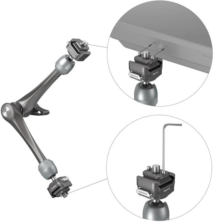 Produktbild SmallRig HawkLock H21 Quick Release Rosette Magic Arm (11") 4489 (Schwebestativ)