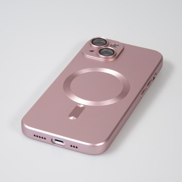 Produktbild PhoneLook Hülle Gummi weich mit Kameraschutzglas MagSafe (Apple iPhone 15 Plus)