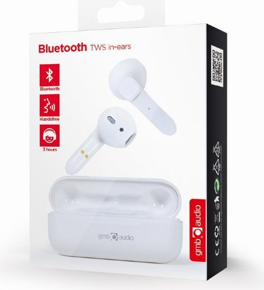 Produktbild Gembird GMB-Audio Bluetooth-Stereo-Kopfhörer TWS /'Vienna/' (keine Geräuschunterdrückung, 12 h, Kabellos)