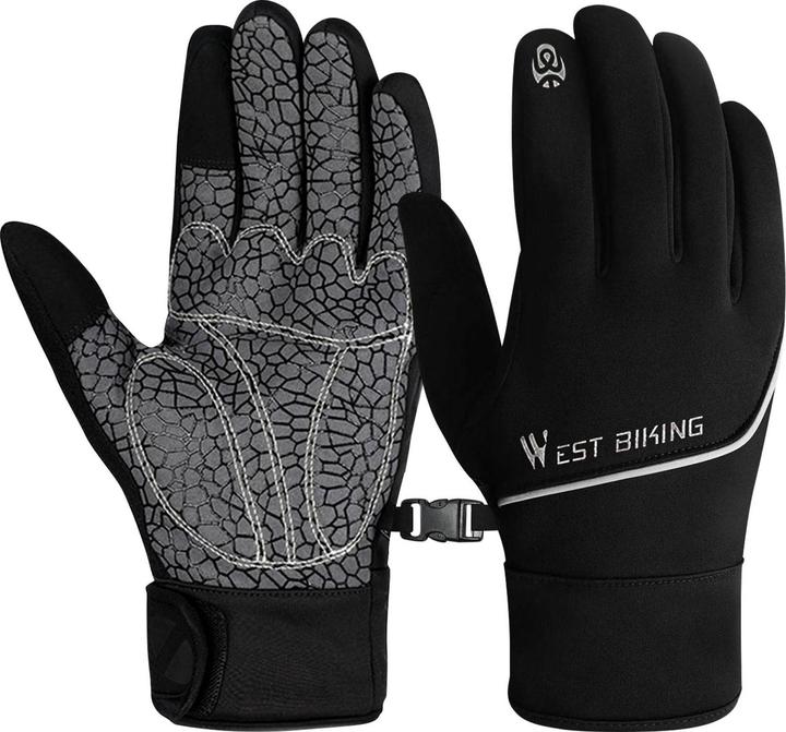 Immagine prodotto Avizar Guanti sportivi e guanti touchscreen West Biking Unisex, taglia S - Nero (S)
