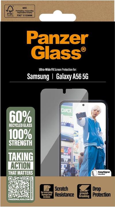 Produktbild PanzerGlass Ultra-Wide Fit (1 Stück, Samsung Galaxy A56)