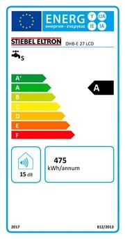 Label énergétique Stiebel Eltron DHB-E 27 LCD