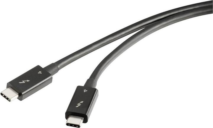 Actual product image Renkforce Thunderbolt™ cable Thunderbolt™ 4 Thunderbolt™ (USB-C®) connector, Thund (0.80 m, USB 4.0)