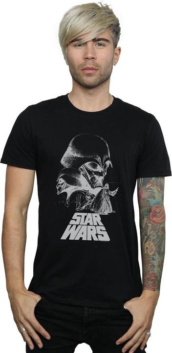 Actual product image Star Wars Mens Darth Vader Sketch T-Shirt (M)