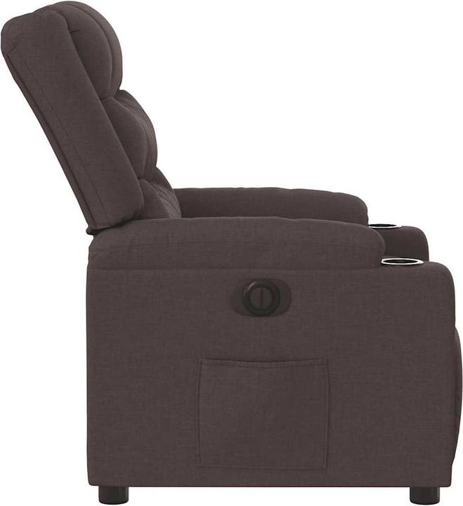 Image du produit VidaXL Fauteuil Relax Electrique Tissu Marron Foncé