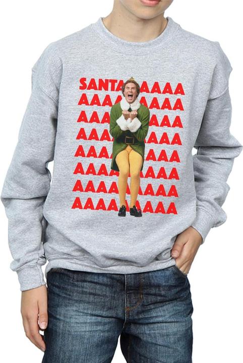 Actual product image Elf Boys Buddy Santa Scream Sweatshirt (152, 158)