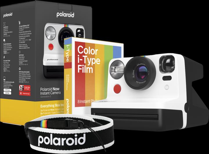 Actual product image Polaroid Now Gen 2 E-Box Camera Limited Edition - Black & white